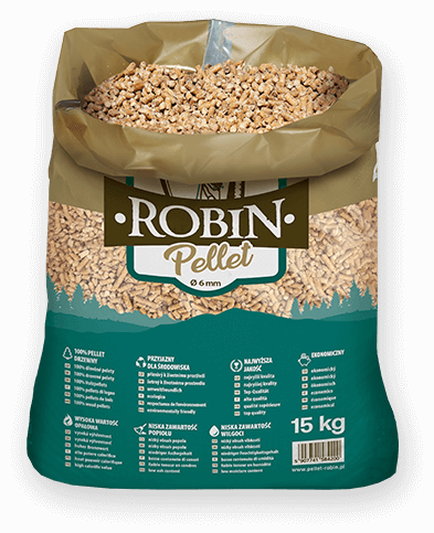 worek pelletu opałowego Robin do kupienia w Bełchatowie lub sklepie internetowym